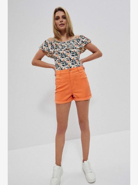 Moodo Orangefarbene Moodo Shorts für Frauen