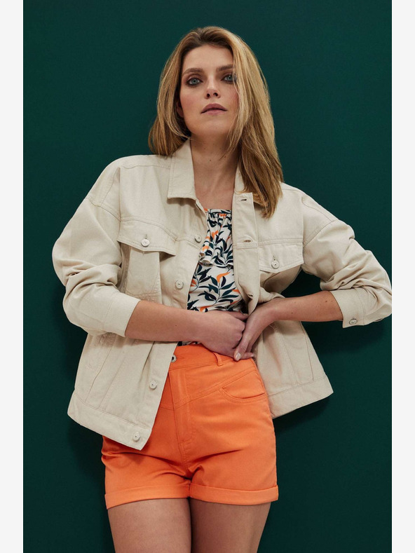 Moodo Orangefarbene Moodo Shorts für Frauen