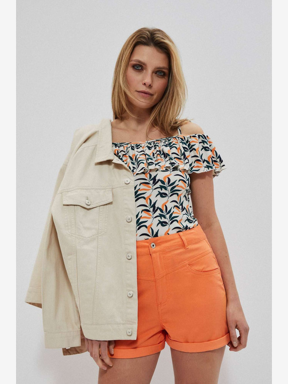 Moodo Orangefarbene Moodo Shorts für Frauen