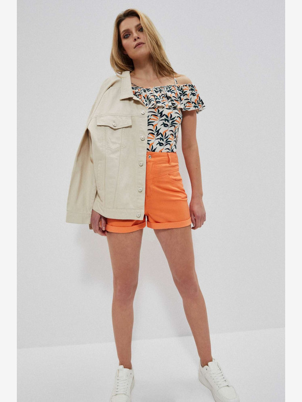 Moodo Orangefarbene Moodo Shorts für Frauen