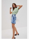 Moodo Blaue Damen Denim Shorts Moodo