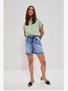 Moodo Blaue Damen Denim Shorts Moodo