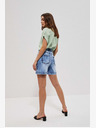 Moodo Blaue Damen Denim Shorts Moodo