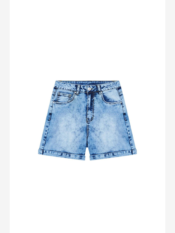 Moodo Blaue Damen Denim Shorts Moodo