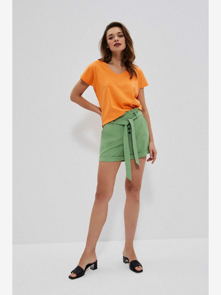 Moodo Grüne Moodo-Shorts für Damen