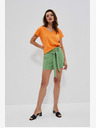 Moodo Grüne Moodo-Shorts für Damen