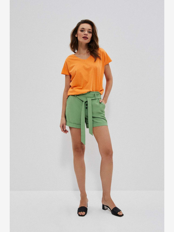 Moodo Grüne Moodo-Shorts für Damen