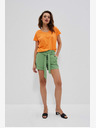 Moodo Grüne Moodo-Shorts für Damen