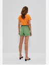 Moodo Grüne Moodo-Shorts für Damen