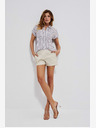Moodo Cremefarbene Damen Shorts Moodo