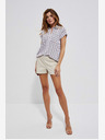 Moodo Cremefarbene Damen Shorts Moodo