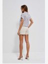 Moodo Cremefarbene Damen Shorts Moodo