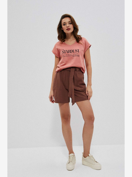 Moodo Braune Damen Shorts Moodo