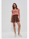 Moodo Braune Damen Shorts Moodo