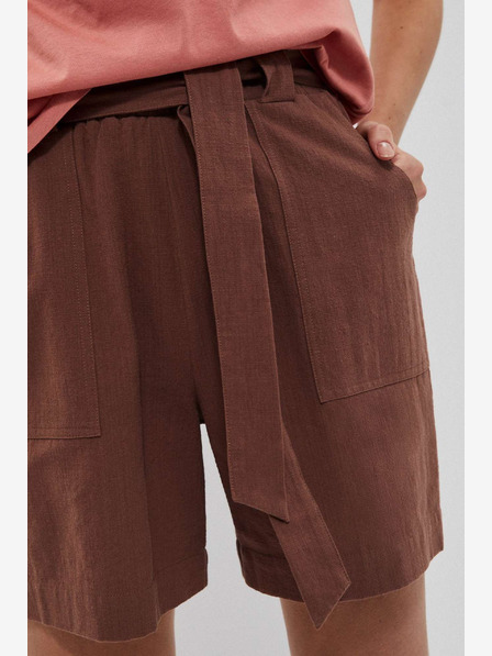 Moodo Braune Damen Shorts Moodo