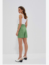 Moodo Grüne Damen Tupfen-Shorts Moodo