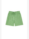 Moodo Grüne Damen Tupfen-Shorts Moodo