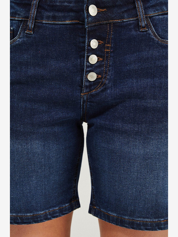 Moodo Dunkelblaue Damen Denim Shorts Moodo