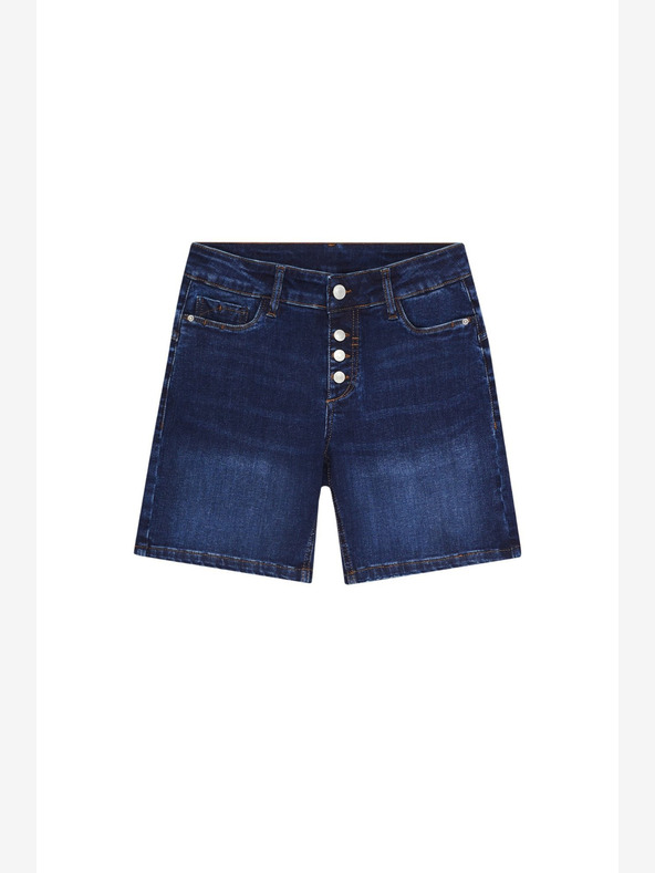 Moodo Dunkelblaue Damen Denim Shorts Moodo