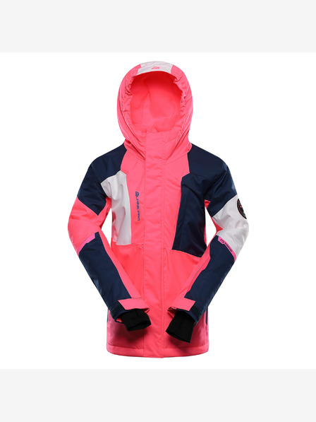 ALPINE PRO Kinder-Skijacke mit Ptx-Schneemembran ALPINE PRO DEARO neon knockout pink