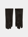 Moodo Schwarze Damenhandschuhe mit Strasssteinen Moodo