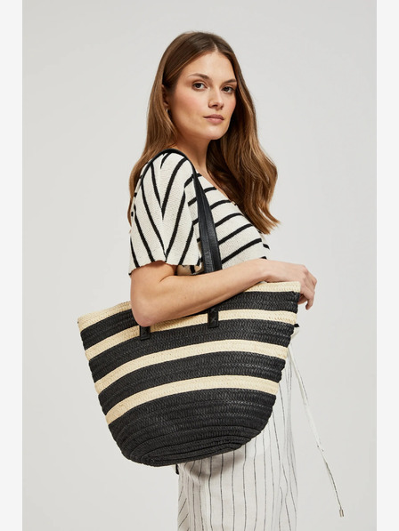 Moodo Moodo Damen gestreifte Handtasche