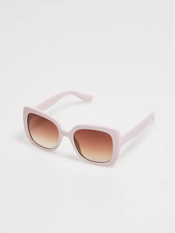 Moodo Rosa Brille mit quadratischem Gestell Moodo