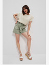 Moodo Grüne Moodo-Shorts für Damen