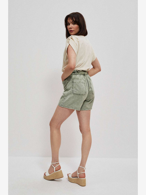 Moodo Grüne Moodo-Shorts für Damen