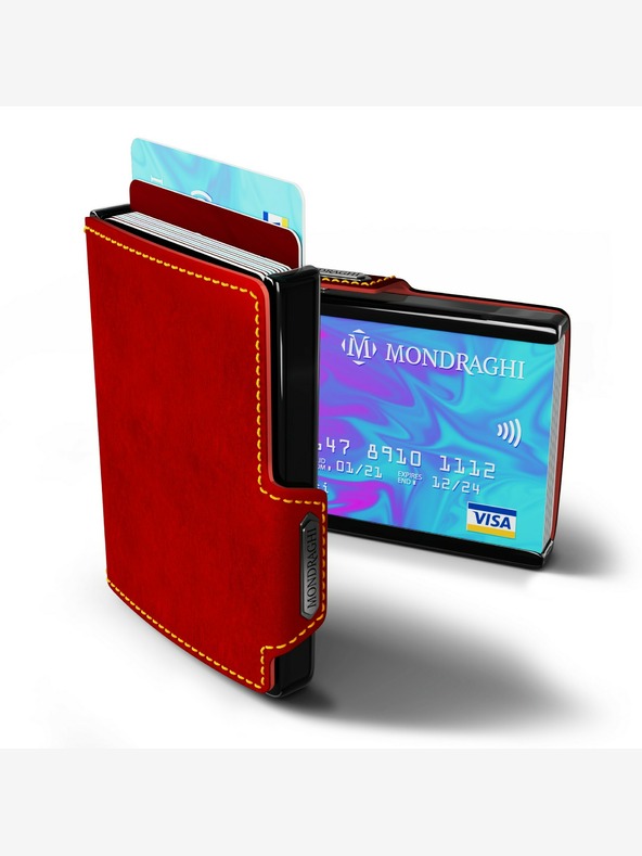 Mondraghi Geldbörse aus rotem Leder von Mondraghi Racing