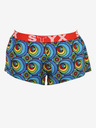 Styx Gelbe und blaue gemusterte Damen-Shorts Styx