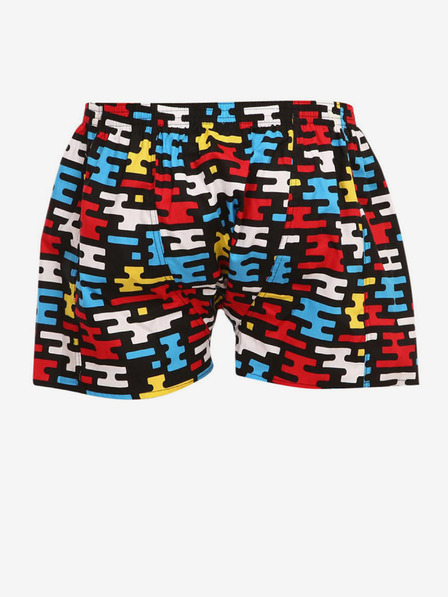 Styx Rot und schwarz gemusterte Styx-Shorts für Herren