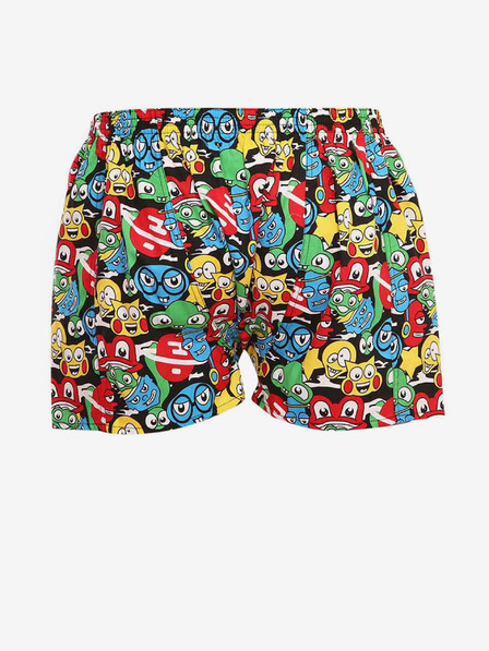 Styx Gelb und schwarz gemusterte Herrenshorts Styx