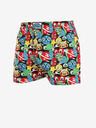 Styx Gelb und schwarz gemusterte Herrenshorts Styx