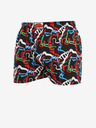 Styx Rot und schwarz gemusterte Styx-Shorts für Herren