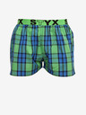 Styx Blau und grün karierte Shorts für Männer von Styx