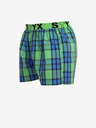 Styx Blau und grün karierte Shorts für Männer von Styx