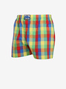 Styx Gelb-rot karierte Herrenshorts Styx