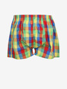 Styx Gelb-rot karierte Herrenshorts Styx