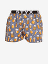 Styx Graue und gelbe Shorts mit sportlichem Gummizug Styx art Beer