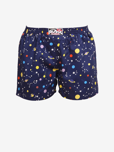 Styx Dunkelblau gemusterte Damen-Schlafshorts Styx planets