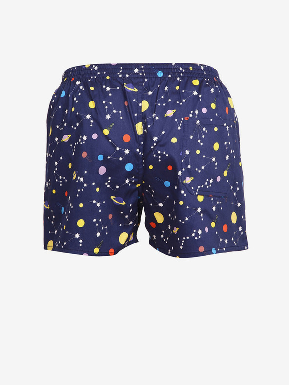Styx Dunkelblau gemusterte Damen-Schlafshorts Styx planets