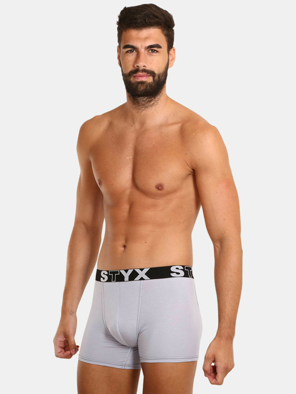 Styx Dreier-Set - Herren Boxershorts Styx lang sportlich elastisch mehrfarbig