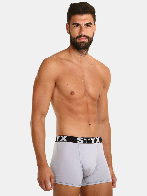 Styx Dreier-Set - Herren Boxershorts Styx lang sportlich elastisch mehrfarbig
