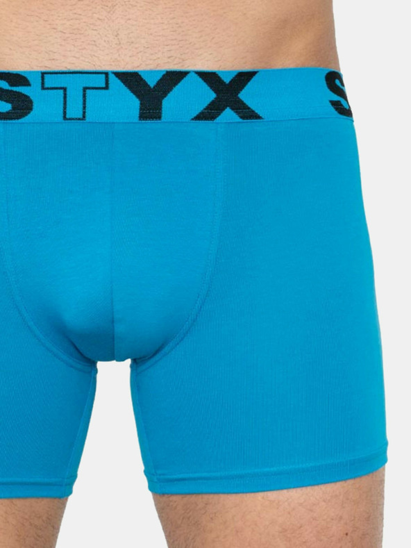 Styx Dreier-Set - Herren Boxershorts Styx lang sportlich elastisch mehrfarbig