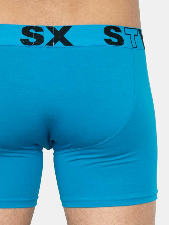 Styx Dreier-Set - Herren Boxershorts Styx lang sportlich elastisch mehrfarbig