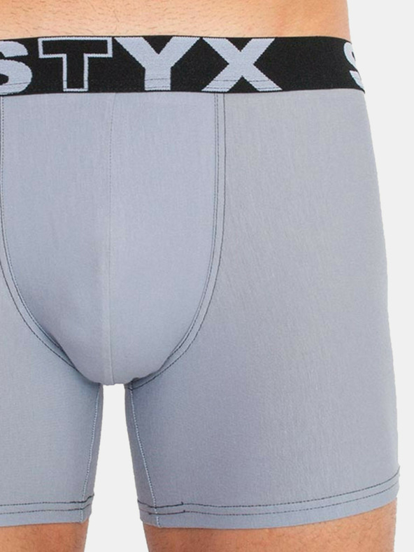 Styx Dreier-Set - Herren Boxershorts Styx lang sportlich elastisch mehrfarbig
