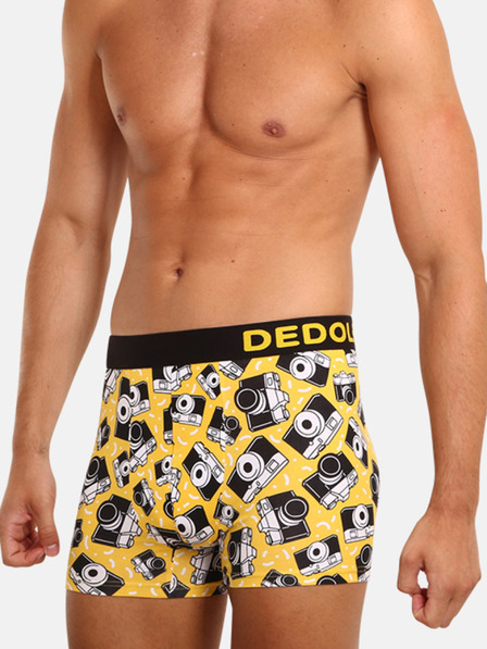Dedoles Gelbe fröhliche Herren Boxershorts Dedoles Camera