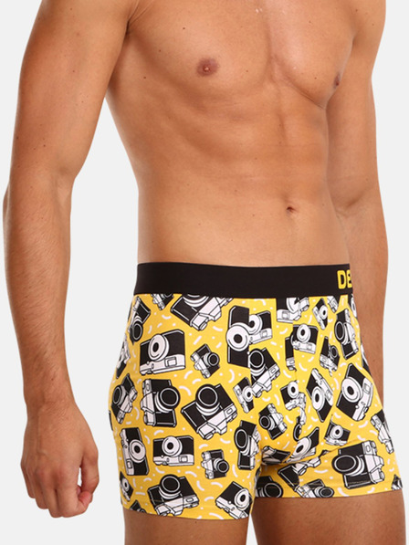 Dedoles Gelbe fröhliche Herren Boxershorts Dedoles Camera