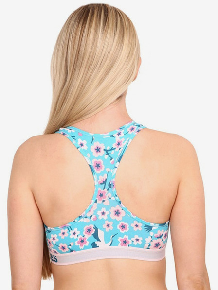 Dedoles Blauer fröhlicher Sport-BH für Frauen Dedoles Sakura und Reiher